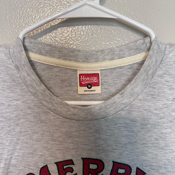 Homage - Great Lakes, Christmas Ale, Women’s Short Sleeve Shirt - Gray - Medium - Picture 4 of 4